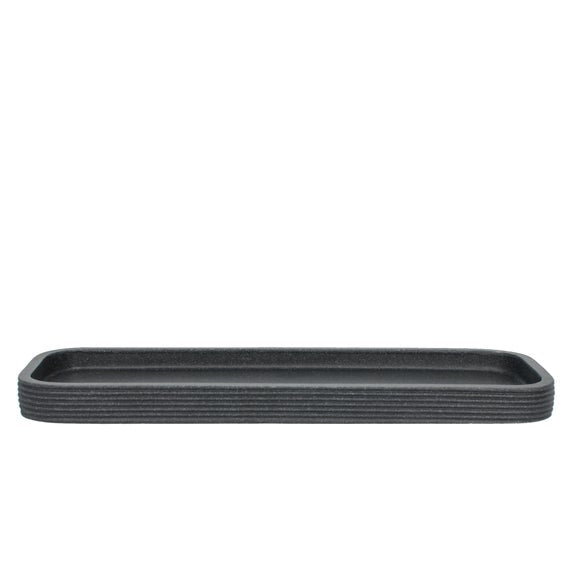 Grey Ridged Resin Tray