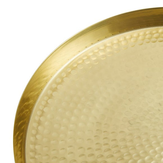 Gold Metal Hammered Tray