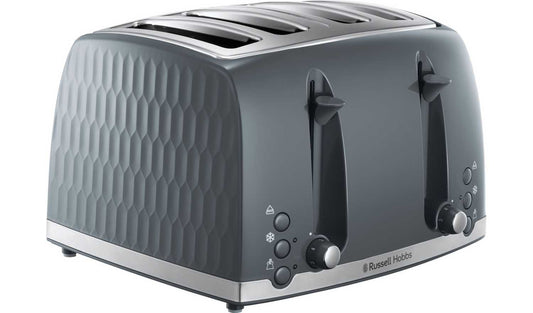 Russell Hobbs 26073 Honeycomb 4 Slice Toaster - Grey