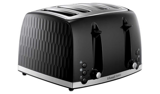 Russell Hobbs 26071 Honeycomb 4 Slice Toaster - Black