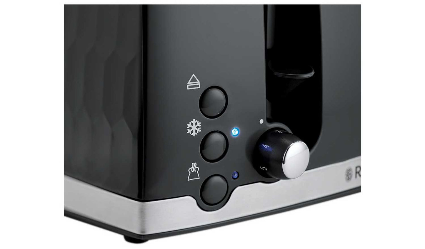Russell Hobbs 26071 Honeycomb 4 Slice Toaster - Black