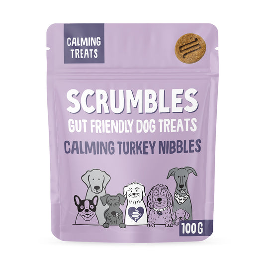 Scrumbles Nibbles Grain Free Natural Calming Dog Treats 100g