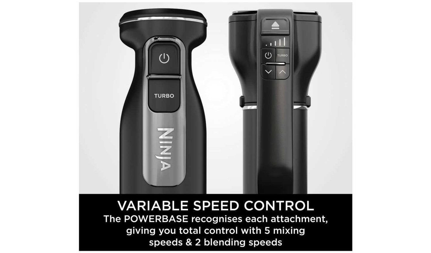 Ninja Foodi CI090UK 2-in-1 Hand Blender & Mixer - Black