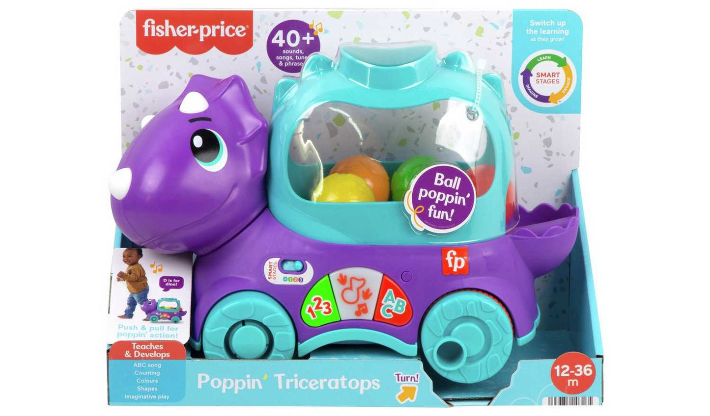 Fisher-Price Poppin' Triceratops Learning Activity Toy