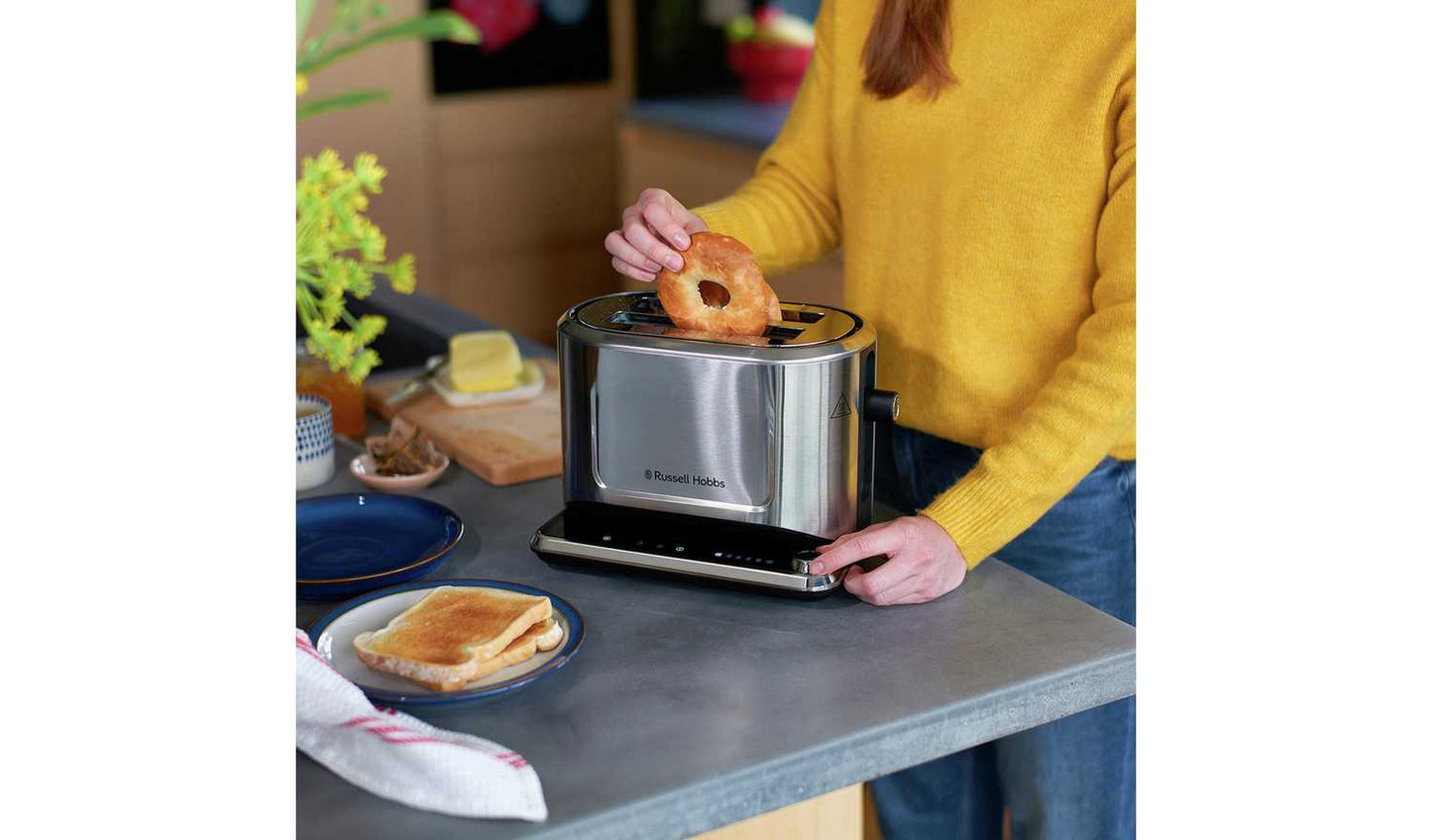 Russell Hobbs Attentiv 2 Slice Silver Toaster 26210