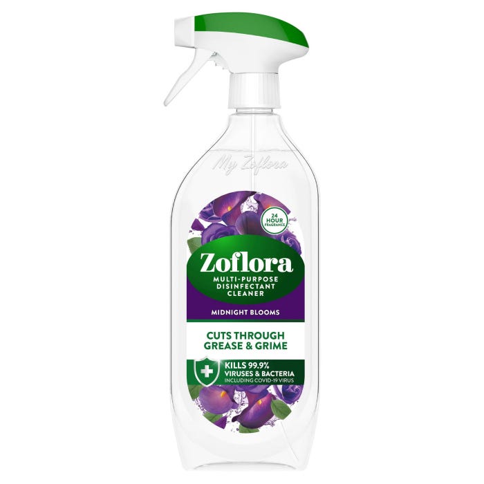 Zoflora Multipurpose Disinfectant Cleaner Trigger Midnight Blooms 800ml