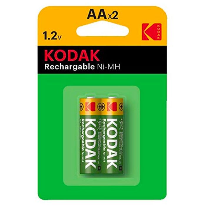 Kodak Rechargeable AA Batteries 2 Pack