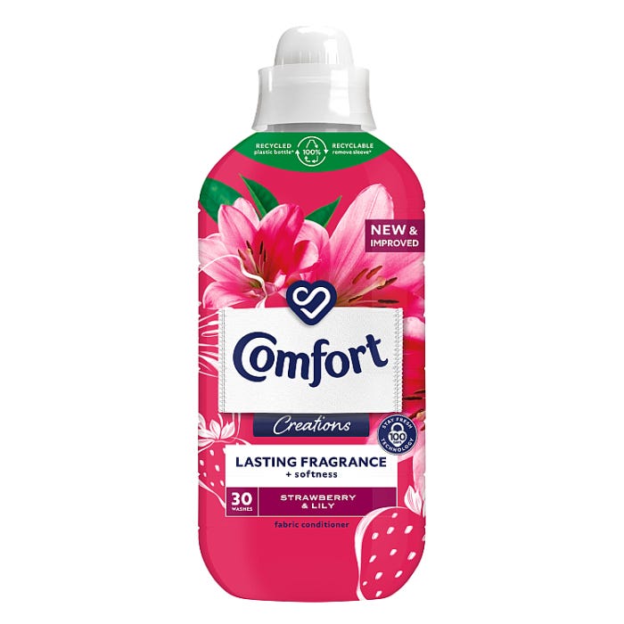 Comfort Creations Fabric Conditioner Strawberry & Lily, 900ml