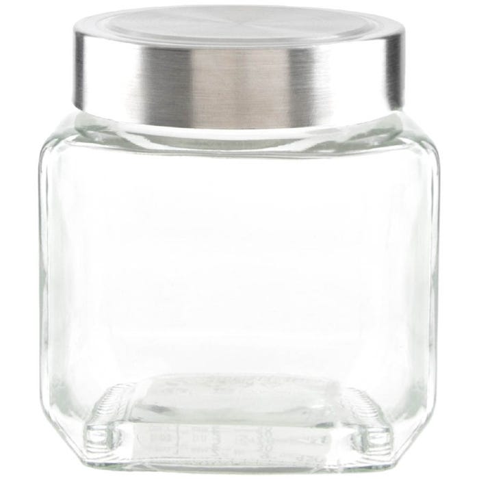 Pepco Square Glass Container, 550ml