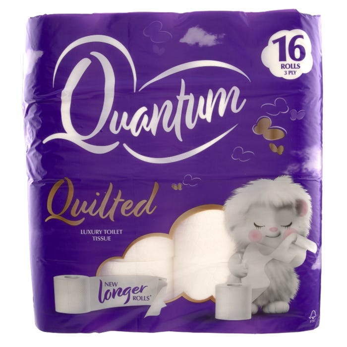 Quantum Quilts Toilet Roll 3Ply (Pack of 16)