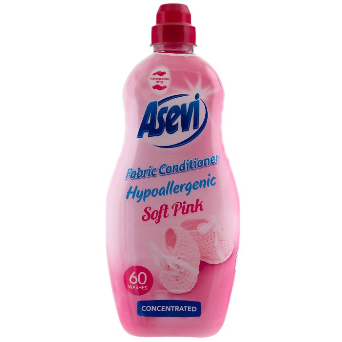 Asevi Hypoallerenic Soft Pink Concentrated Fabric Conditioner, 1380ml