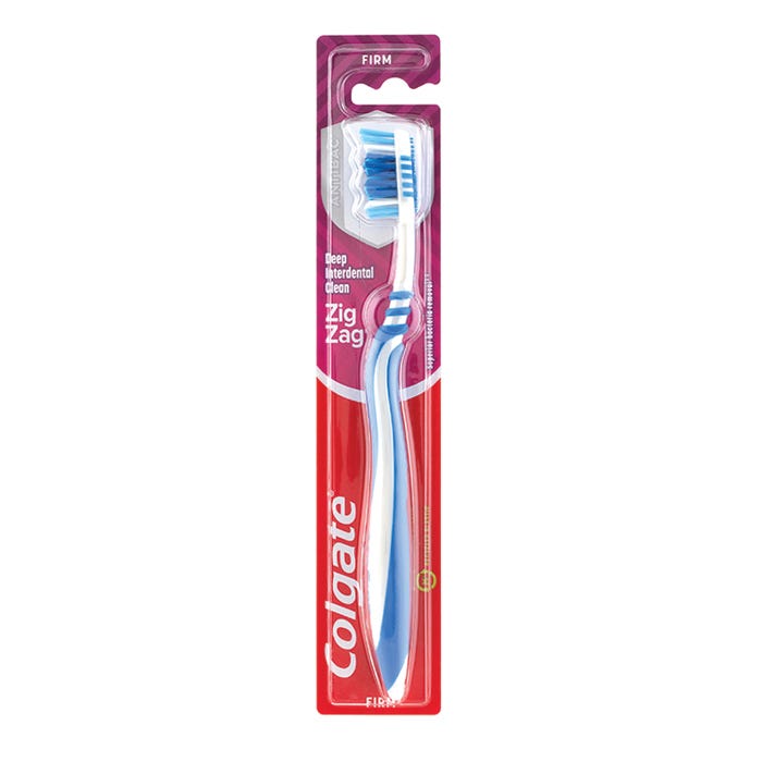 Colgate Antibacterial Zig Zag Firm Toothbrush - Blue