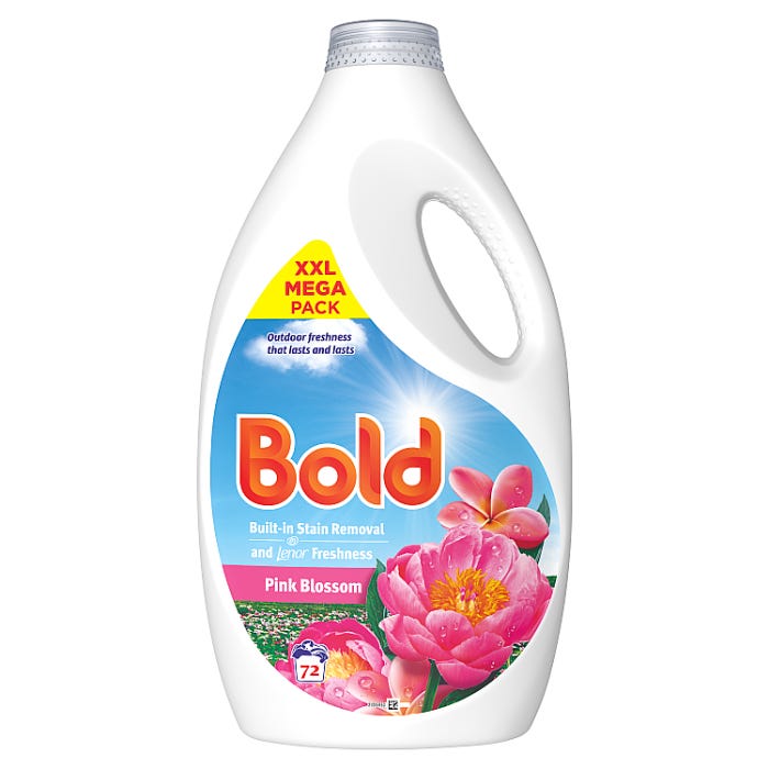 Bold Liquid Laundry Detergent - Pink Blossom (72 Washes)