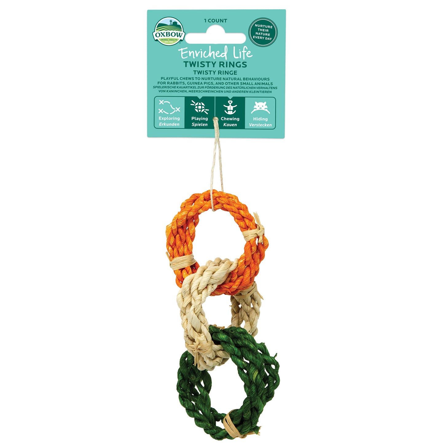 Oxbow Twisty Rings Small Animal Chew Toy