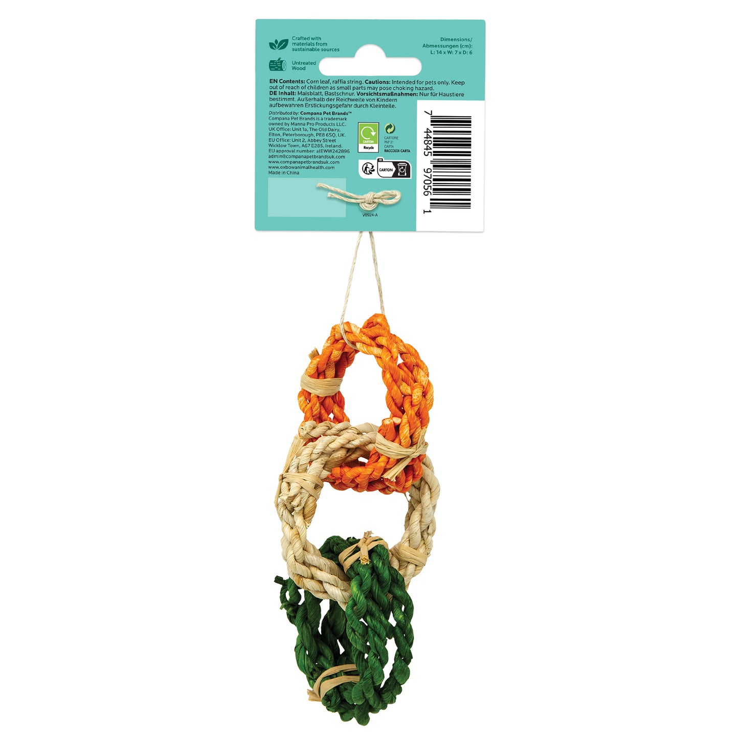 Oxbow Twisty Rings Small Animal Chew Toy