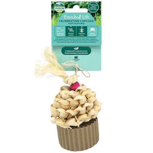 Oxbow Celebration Cupcake Small Animal Chew Toy