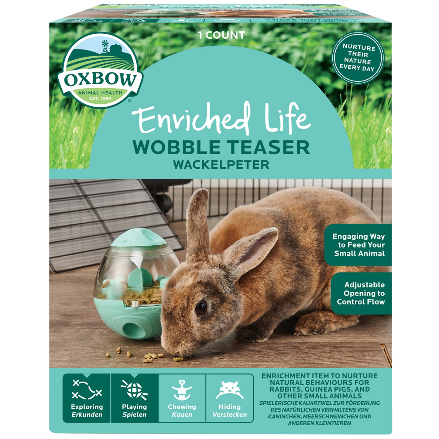 Oxbow Wobble Teaser Small Animal Food Dispenser