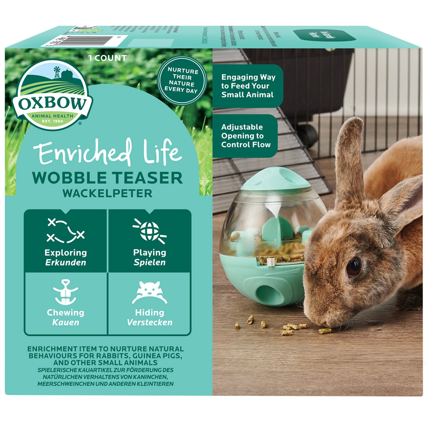 Oxbow Wobble Teaser Small Animal Food Dispenser