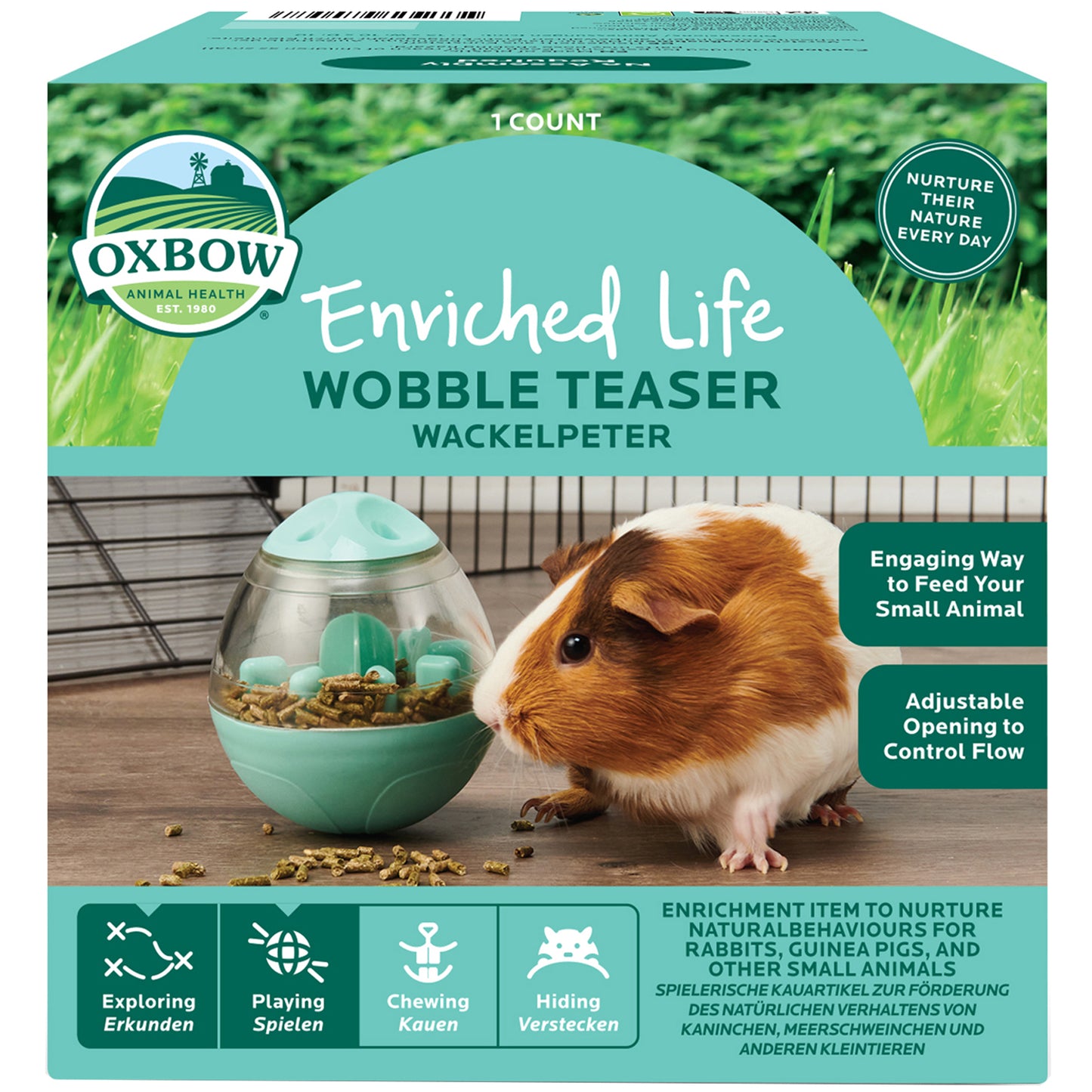 Oxbow Wobble Teaser Small Animal Food Dispenser