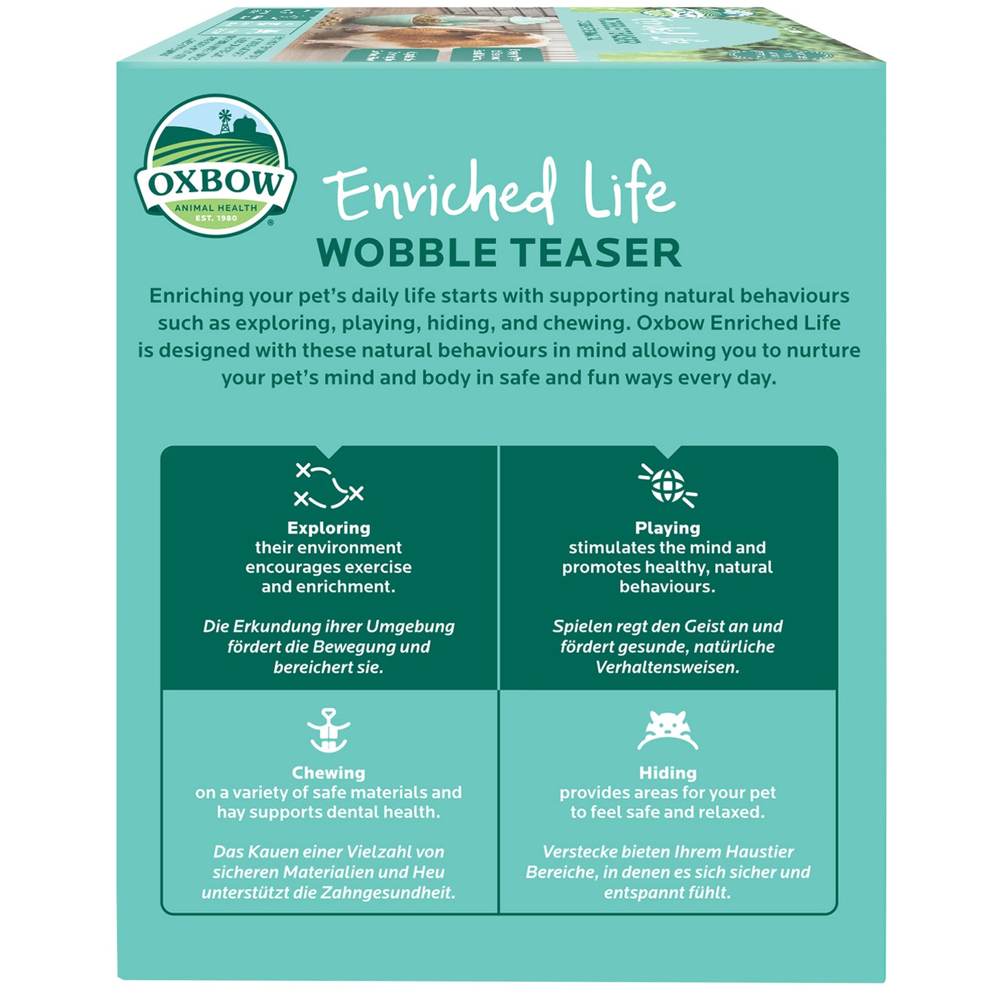 Oxbow Wobble Teaser Small Animal Food Dispenser