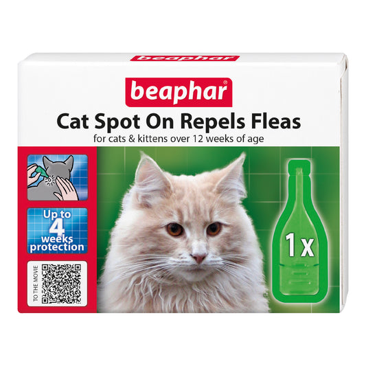 Beaphar Protection Plant-Based Flea Spot-On for Cats 1 Pipette