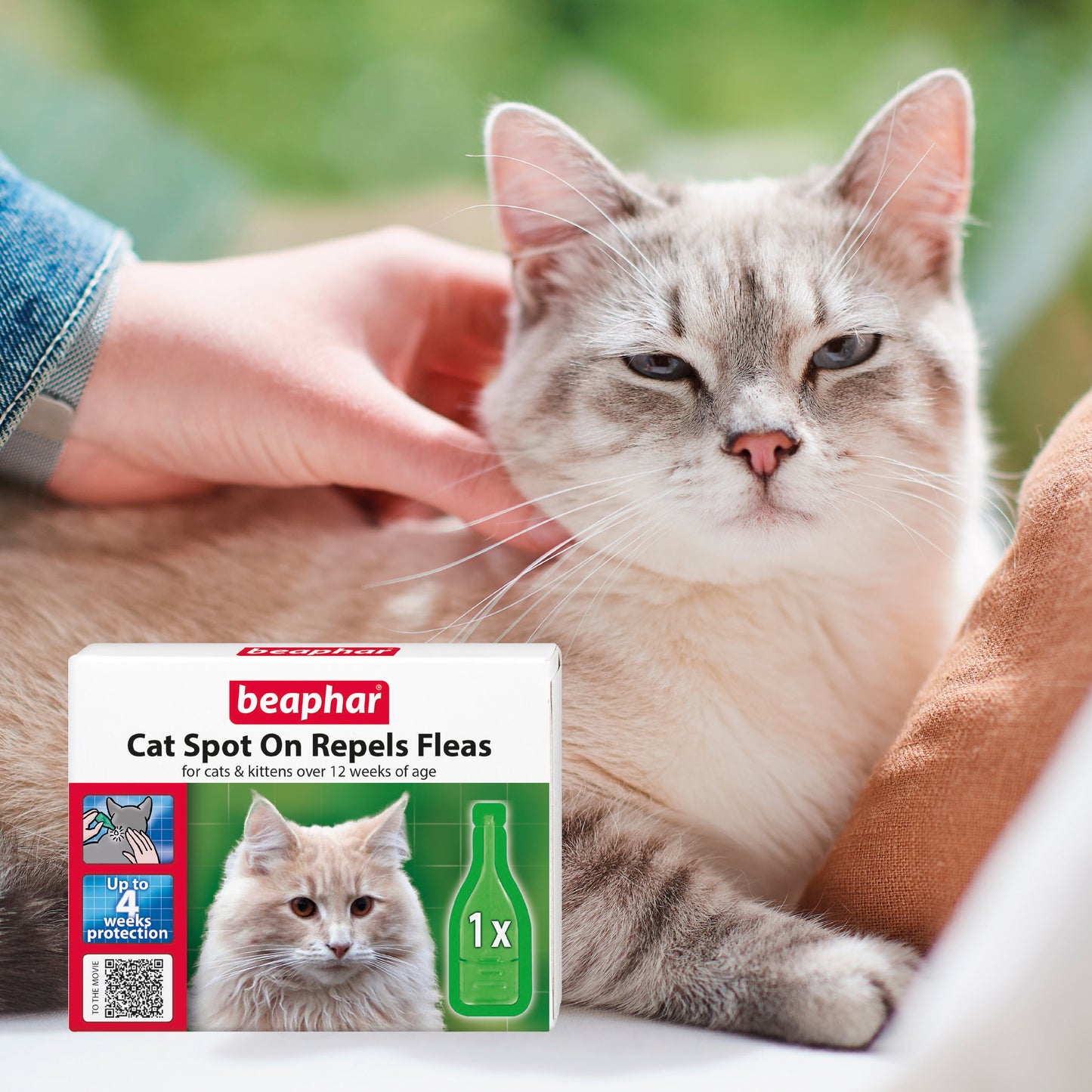 Beaphar Protection Plant-Based Flea Spot-On for Cats 1 Pipette