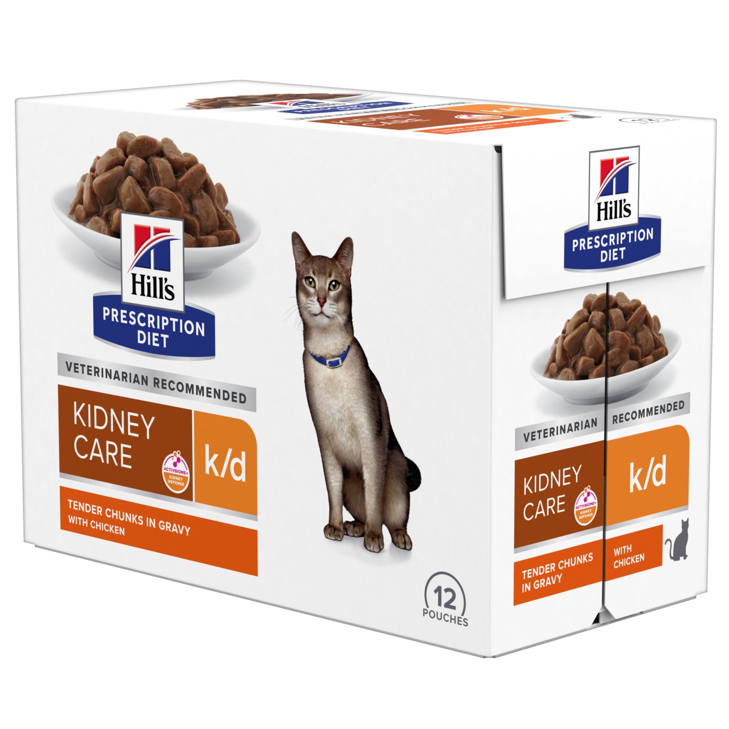 Hill's Prescription Diet k/d Kidney Care Wet Cat Food with Chicken 12x85g