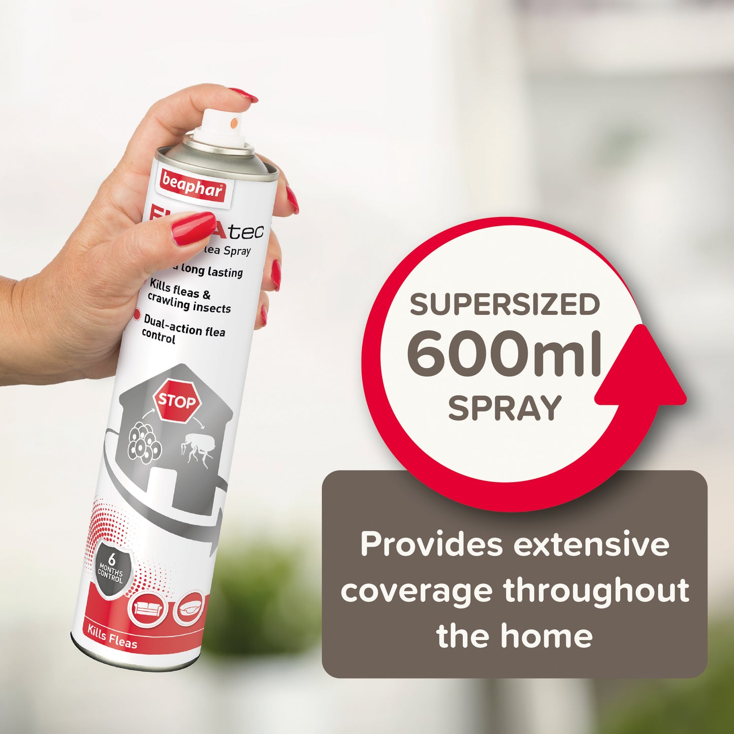 Beaphar FLEAtec Household Flea Spray 600ml