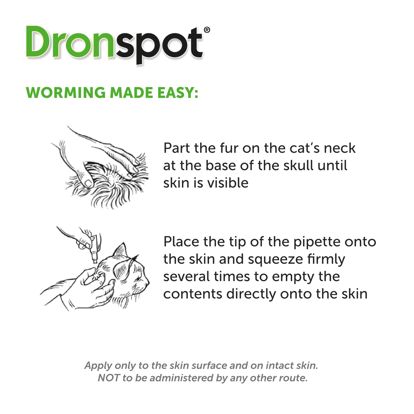 Dronspot Spot-On Wormer for Cats