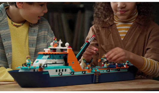 LEGO City Arctic Explorer Ship, Big Floating Boat Toy 60368