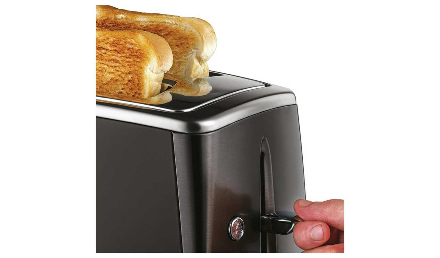 Russell Hobbs Luna 2 Slice Matte Black Toaster 26150