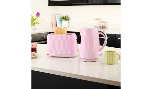 Russell Hobbs Eden Raspberry Pink Kettle and Toaster 27362BU