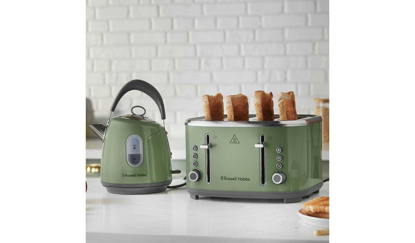 Russell Hobbs Stylevia 4 Slice Sage Toaster 26294