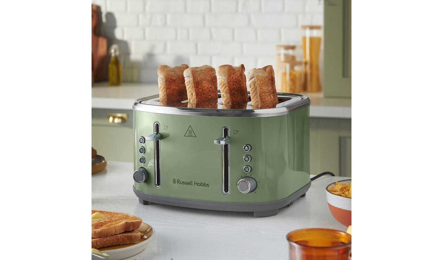 Russell Hobbs Stylevia 4 Slice Sage Toaster 26294