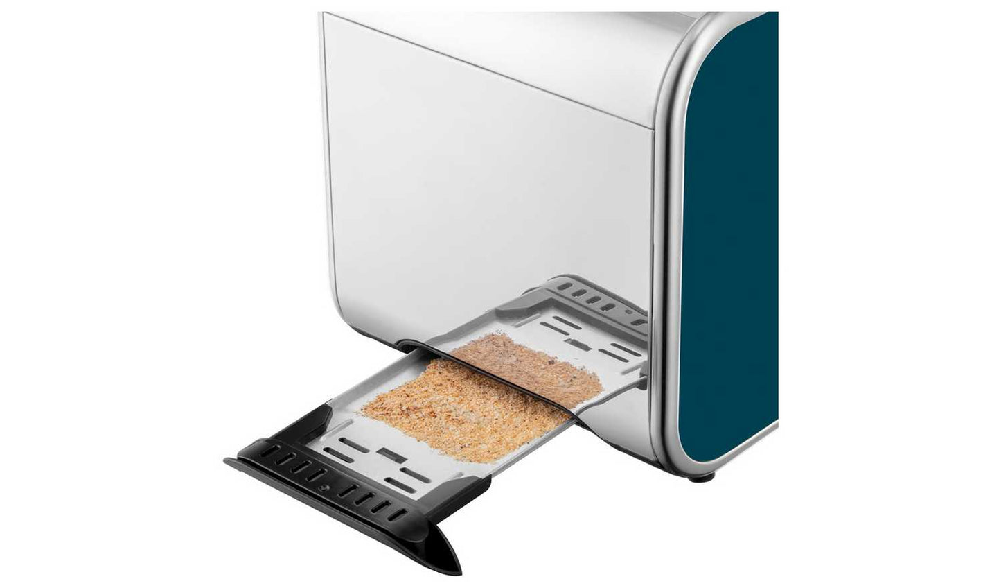 Russell Hobbs Distinctions 2 Slice Ocean Blue Toaster 26431