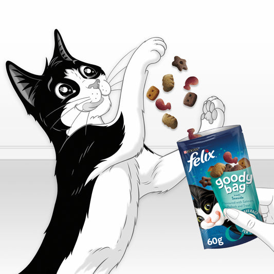Felix Goody Bag Cat Treats Seaside Mix 60g