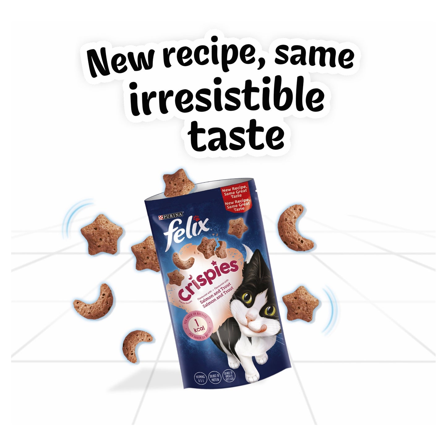 Felix Crispies Cat Treats Salmon & Trout 45g