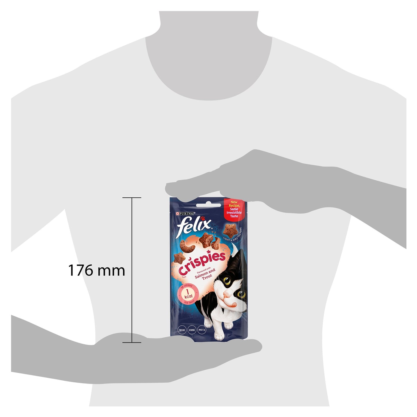 Felix Crispies Cat Treats Salmon & Trout 45g