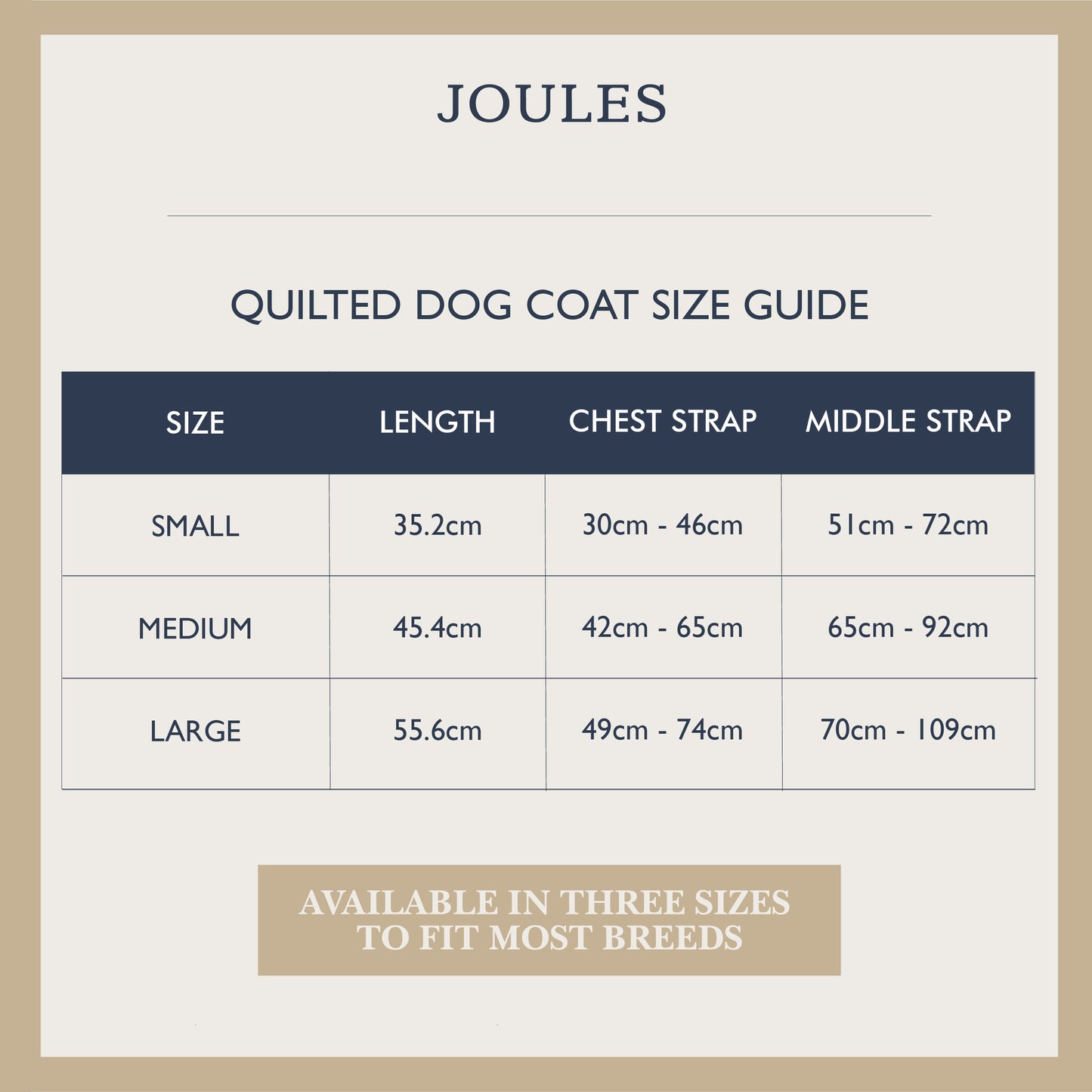 Joules Quilted Dog Coat Navy