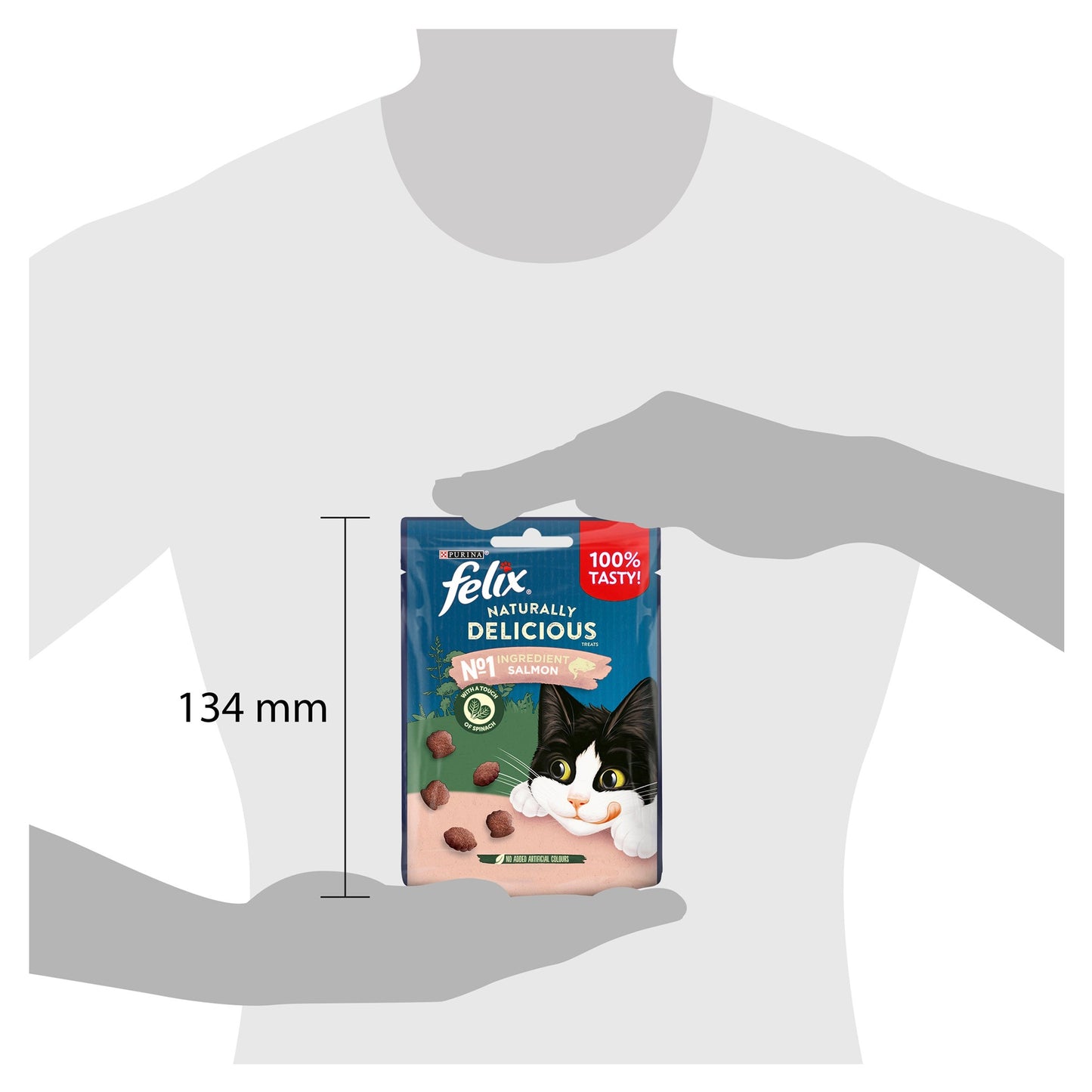 Felix Naturally Delicious Cat Treats Salmon 50g