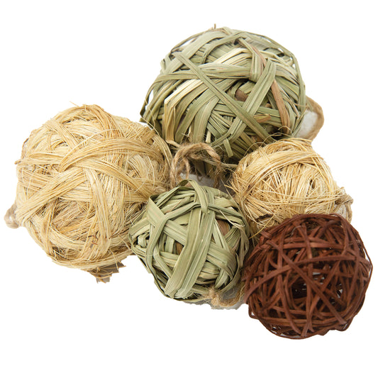 Oxbow Roll Around Ball Small Animal Chew Toys x5