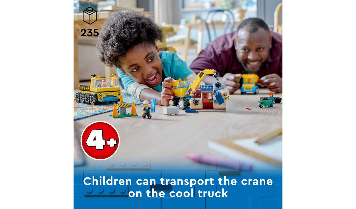 LEGO City Construction Trucks & Wrecking Ball Crane 60391