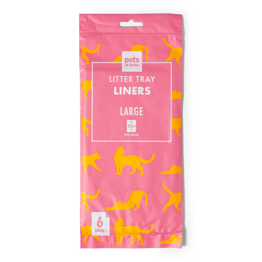 Pets at Home Cat Litter Tray Liners Large 6 Pack