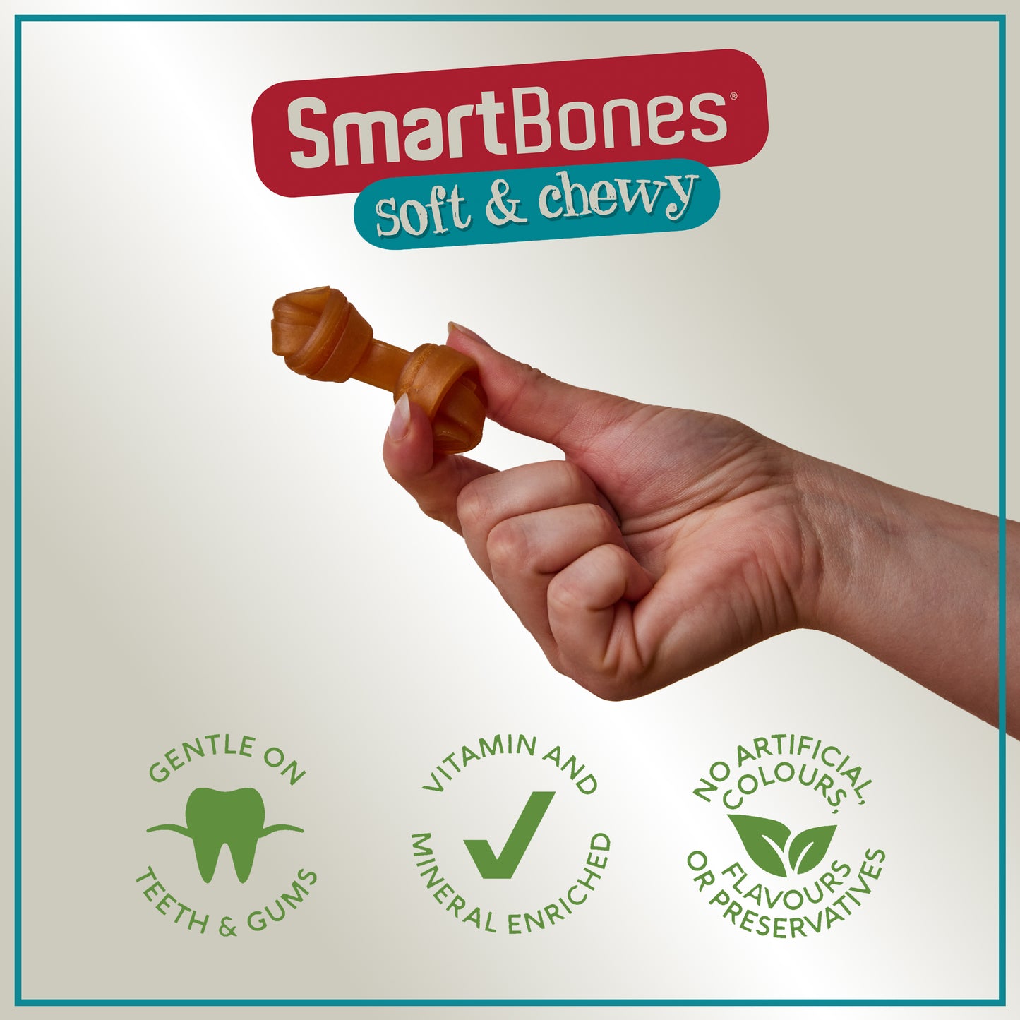 SmartBones Mini Breed Dog Bone Chew Chicken 24 Pack