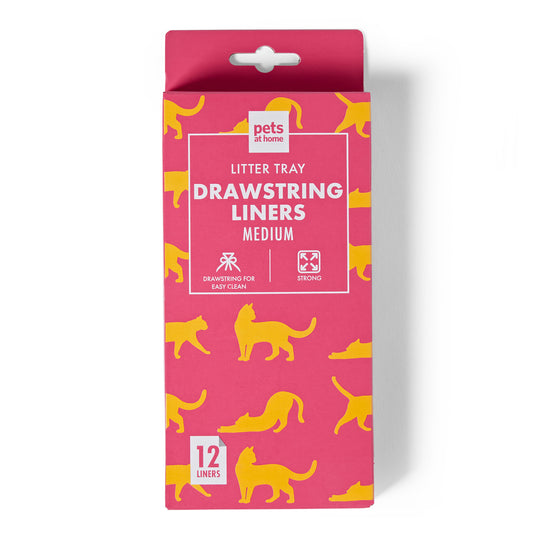 Pets at Home Cat Litter Liner Drawstring Medium 12 Pack