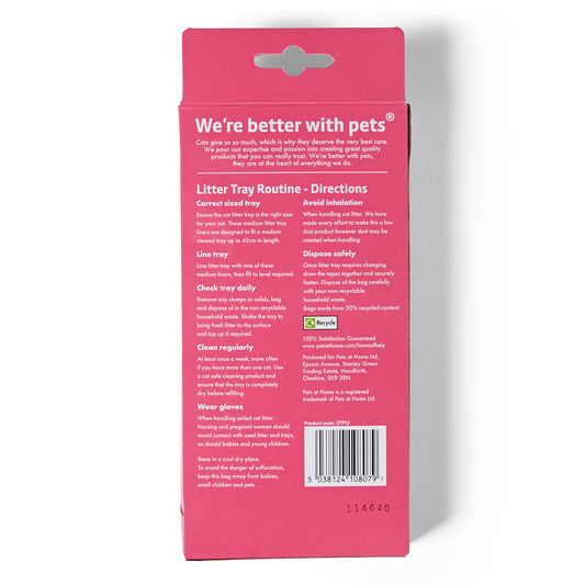Pets at Home Cat Litter Liner Drawstring Medium 12 Pack