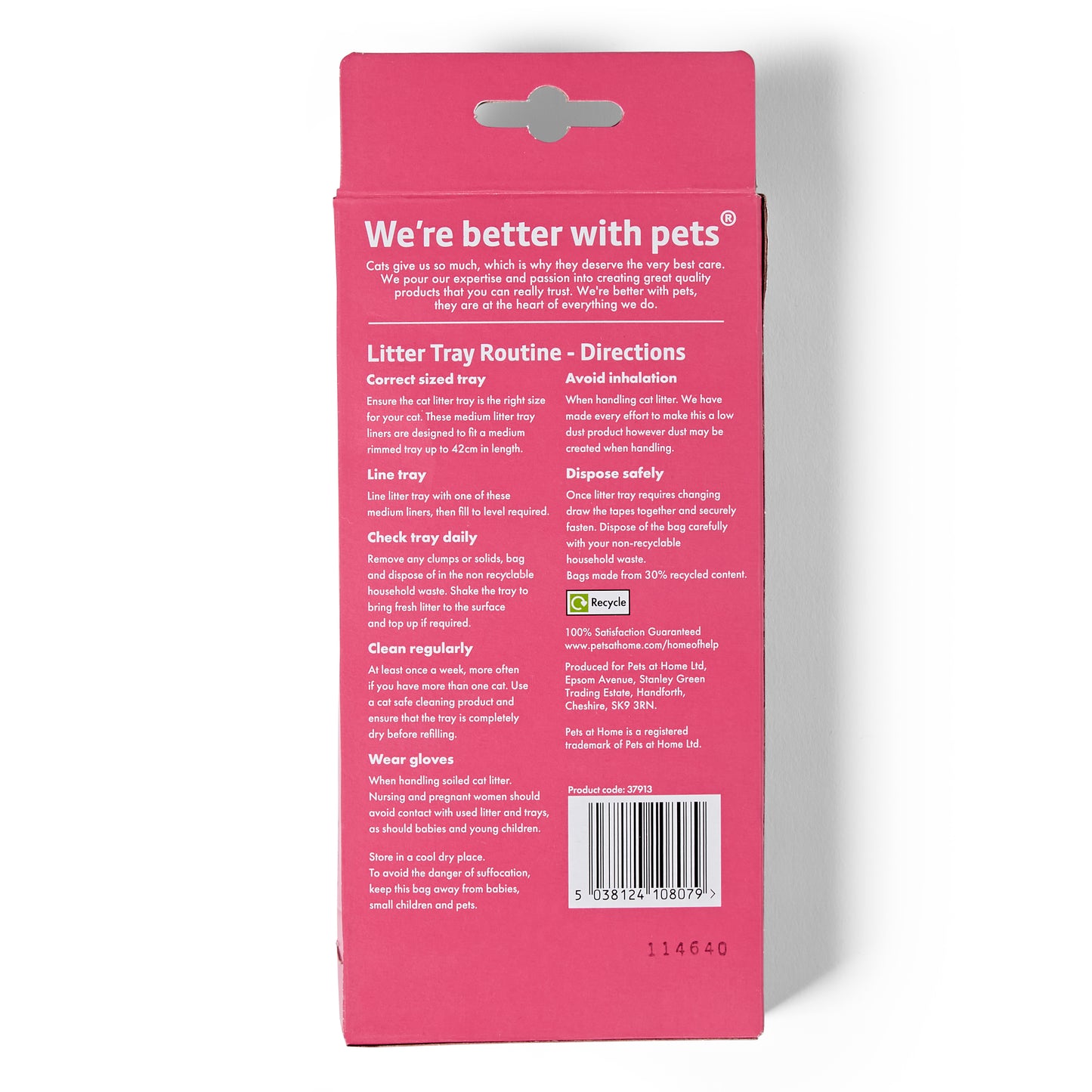 Pets at Home Cat Litter Liner Drawstring Medium 12 Pack