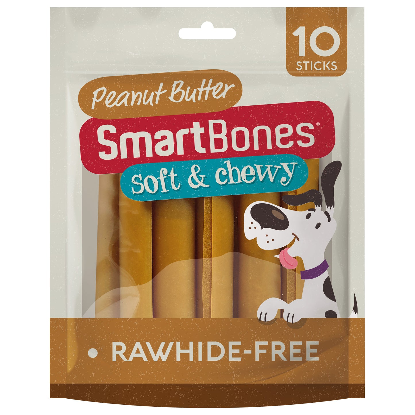 SmartBones SmartSticks Rawhide Alternative Dog Chew Peanut Butter 10 Pack 200g