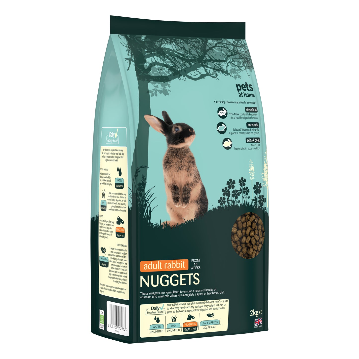 Pets at Home Adult Rabbit Nuggets 2kg