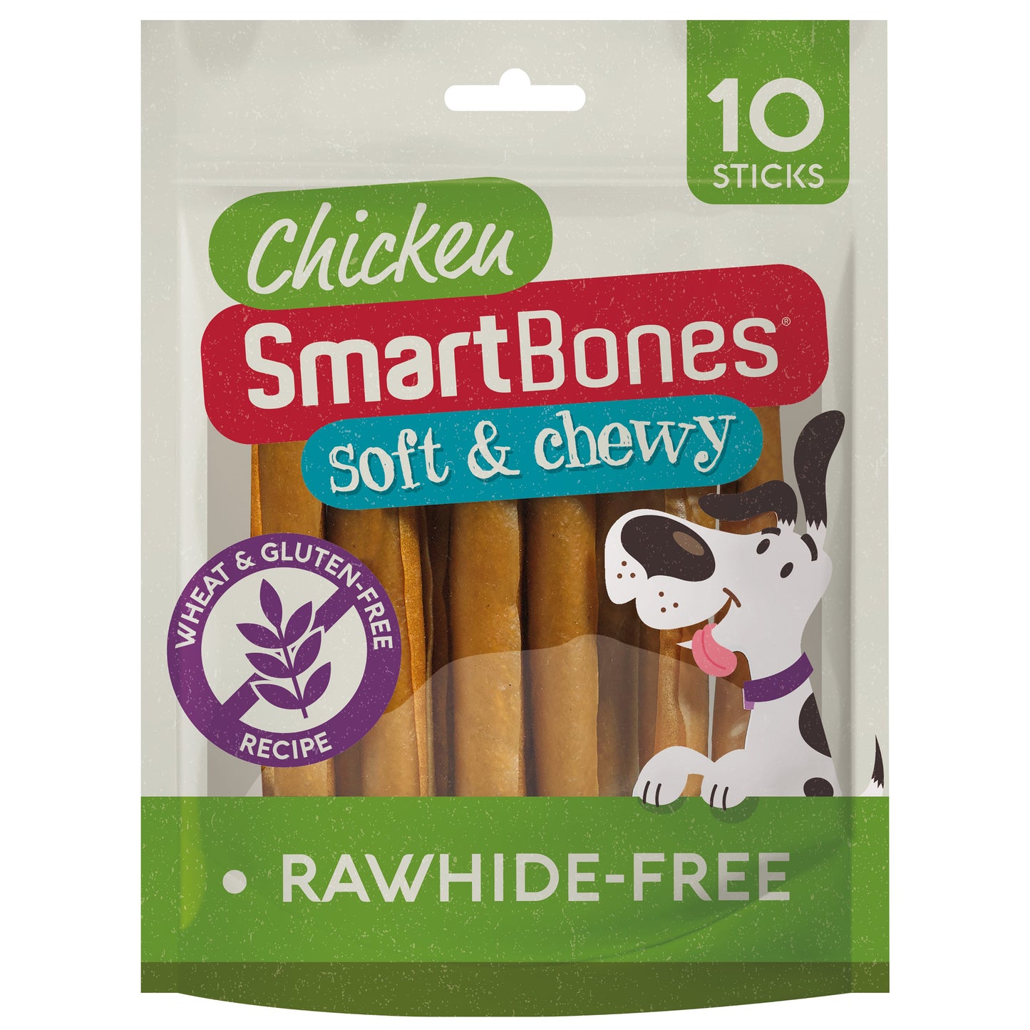 SmartBones Rawhide Alternative Dog Chew Sticks Chicken 10 Pack 198g